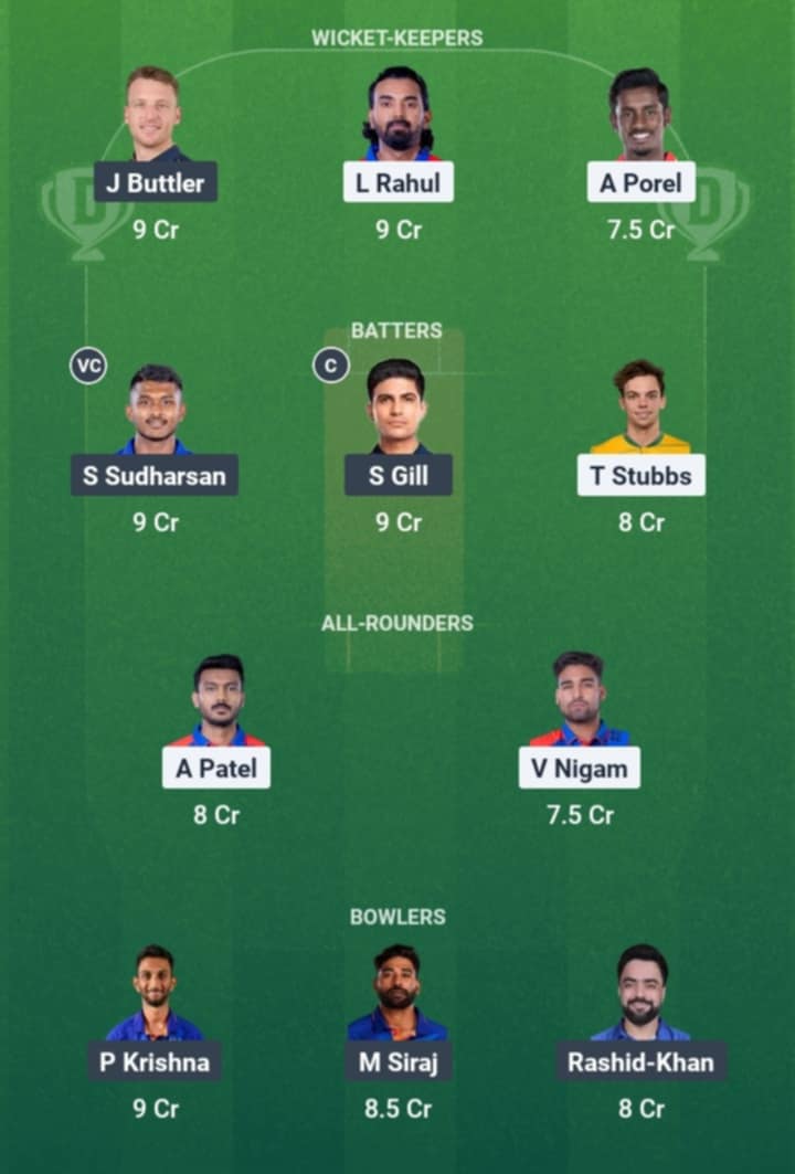 Possible playing XIIs, Delhi pitch report, fantasy cricket tips and Dream11 prediction for the 60th match of IPL 2025 between DC and GT.