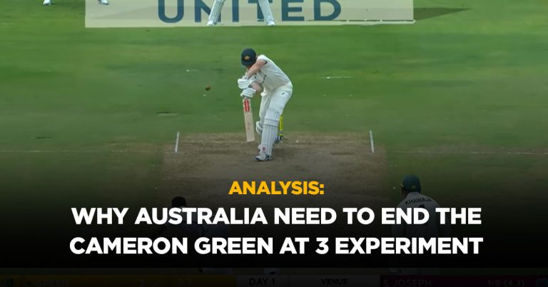 Analysis: Why Cameron Green is struggling at number three for Australia