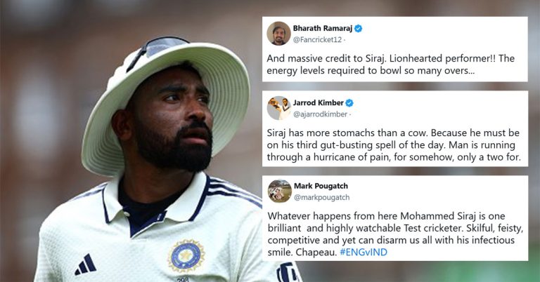“Everything out sport needs” – Mohammed Siraj praised for another huge effort in England-India series