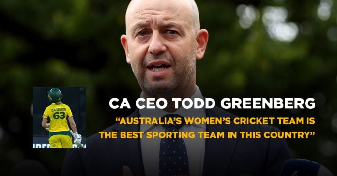 Interview with Cricket Australia CEO Todd Greenberg praises the Australia women's team during the ongoing 2025 Cricket World Cup.