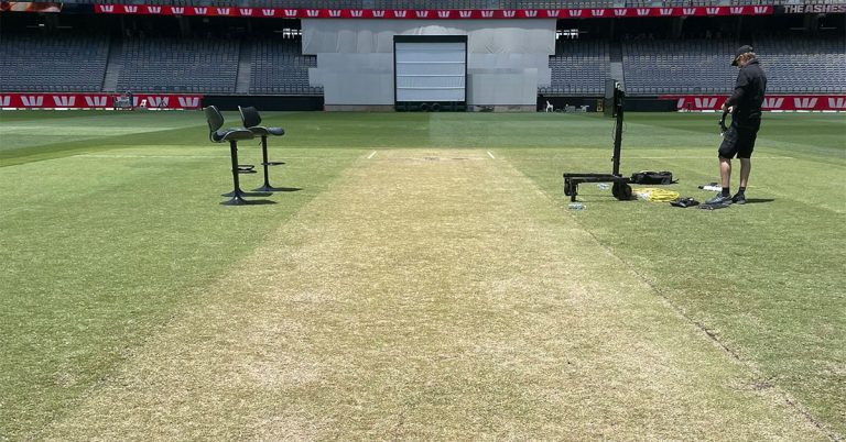 What rating did the ICC give for the Perth pitch?