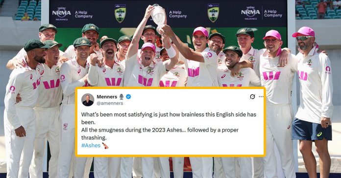 Reactions from fans and the media after Australia sealed the 2025/26 Ashes 4-1 courtesy of a five-wicket win at the SCG.