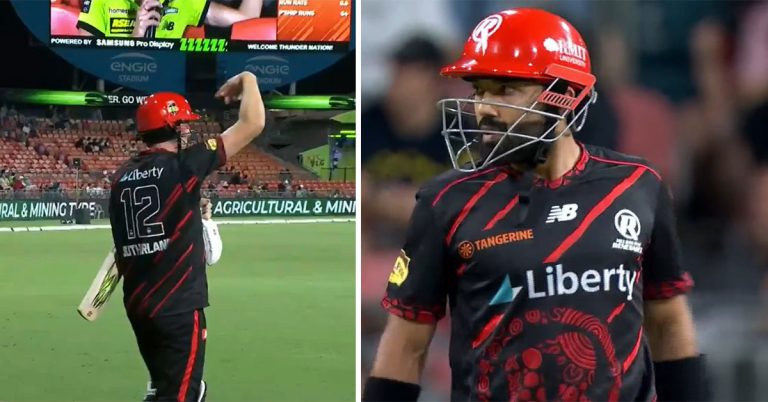 Melbourne Renegades force Muhammad Rizwan to retire out in the BBL