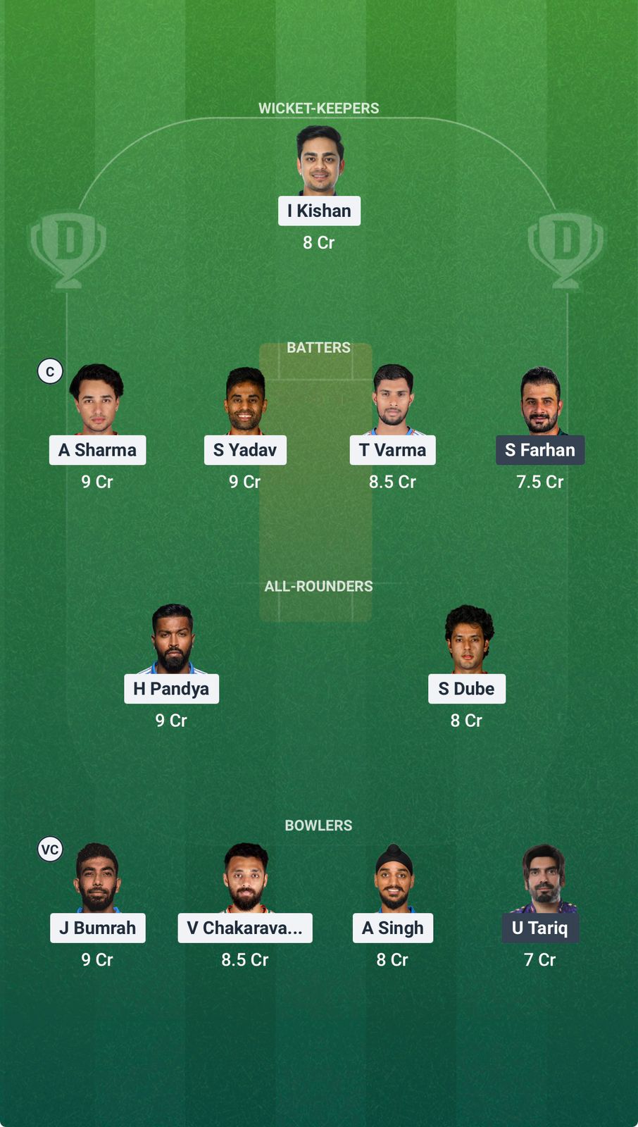 Screenshot from Dream11 app. Possible XIs, Fantasy Cricket Tips, Colombo Pitch Report & Dream11 Prediction for the 27th Match of the T20 World Cup 2026: IND vs PAK Today.