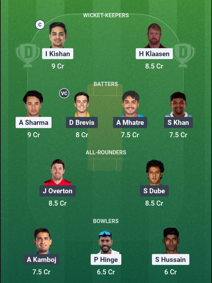 Screenshot from Dream11 app. Possible XIs, Fantasy Cricket Tips, Hyderabad Pitch Report & Dream11 Prediction for the 26th match of IPL 2026: SRH vs DC Today.