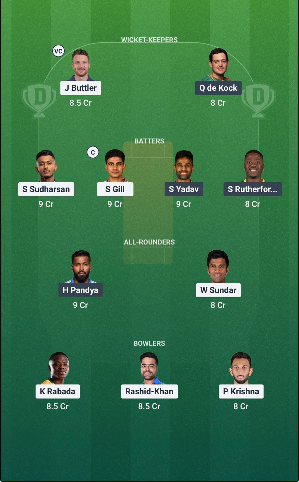 Screenshot from Dream11 app. Possible XIs, Fantasy Cricket Tips, Ahmedabad Pitch Report & Dream11 Prediction for the 30th match of IPL 2026: GT vs MI Today.