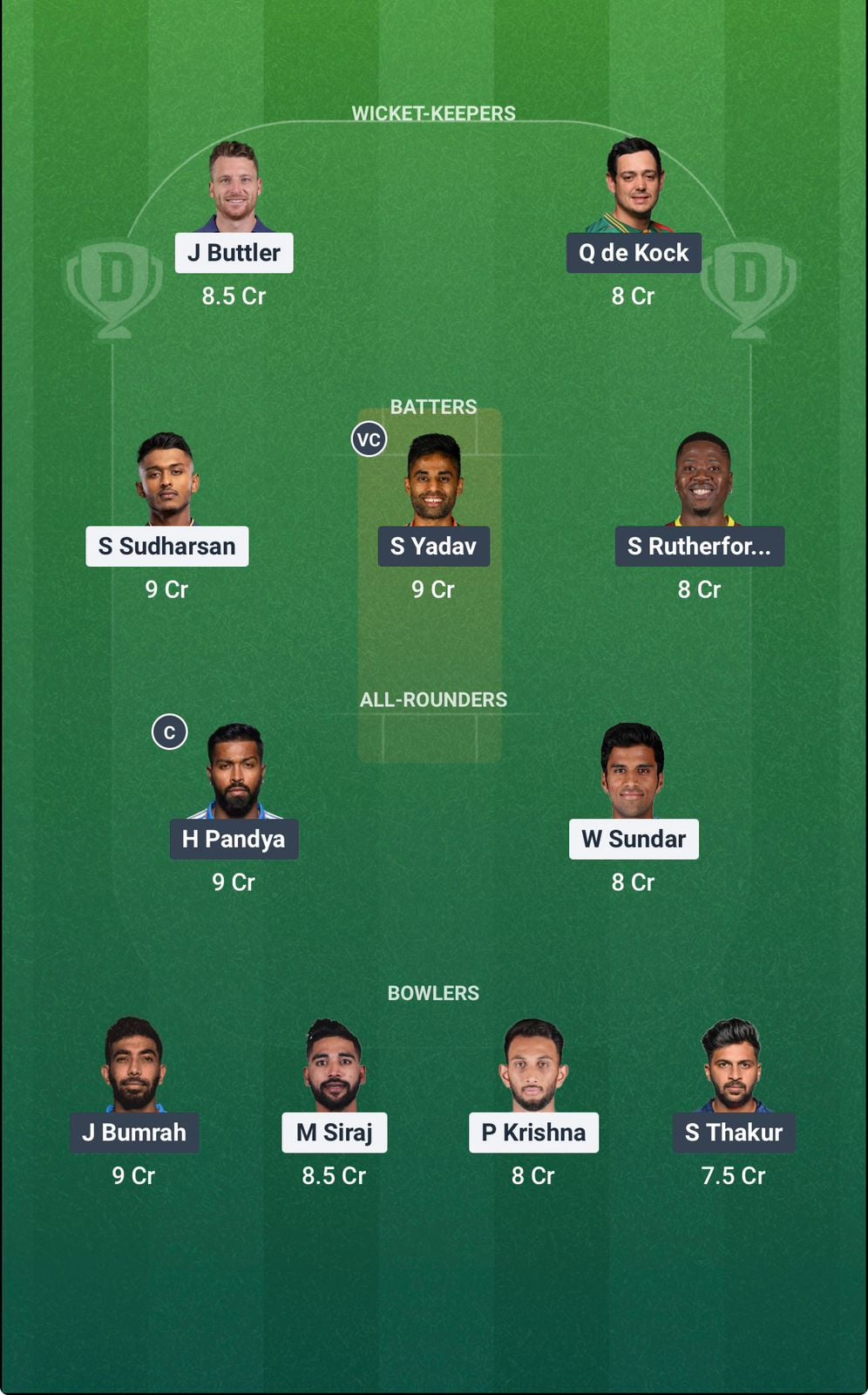 Screenshot from Dream11 app. Possible XIs, Fantasy Cricket Tips, Ahmedabad Pitch Report & Dream11 Prediction for the 30th match of IPL 2026: GT vs MI Today.