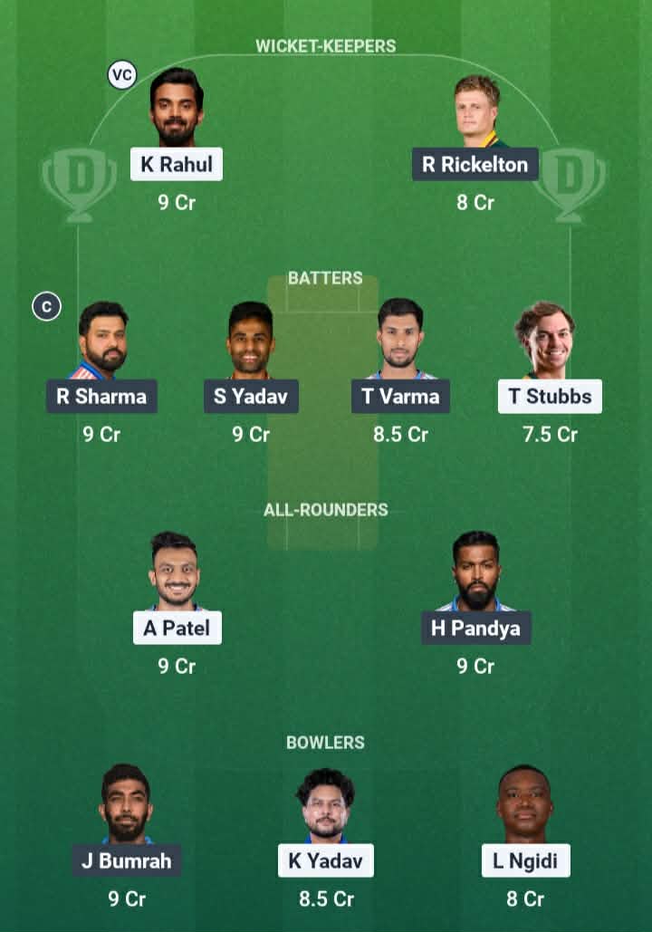 Screenshot from Dream11 app. Possible XIs, Fantasy Cricket Tips, Delhi Pitch Report & Dream11 Prediction for the 7th match of IPL 2026: DC vs MI Today.