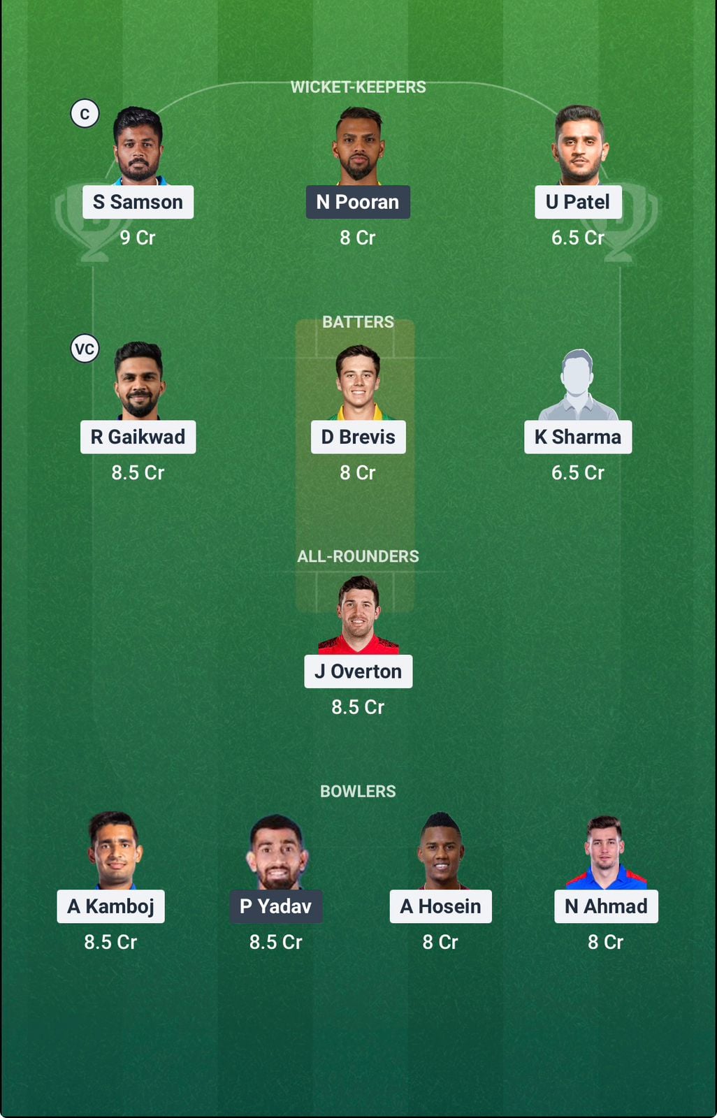Screenshot from Dream11 app. Possible XIs, Fantasy Cricket Tips, Chepauk Pitch Report & Dream11 Prediction for the 53rd match of IPL 2026: CSK vs LSG today.