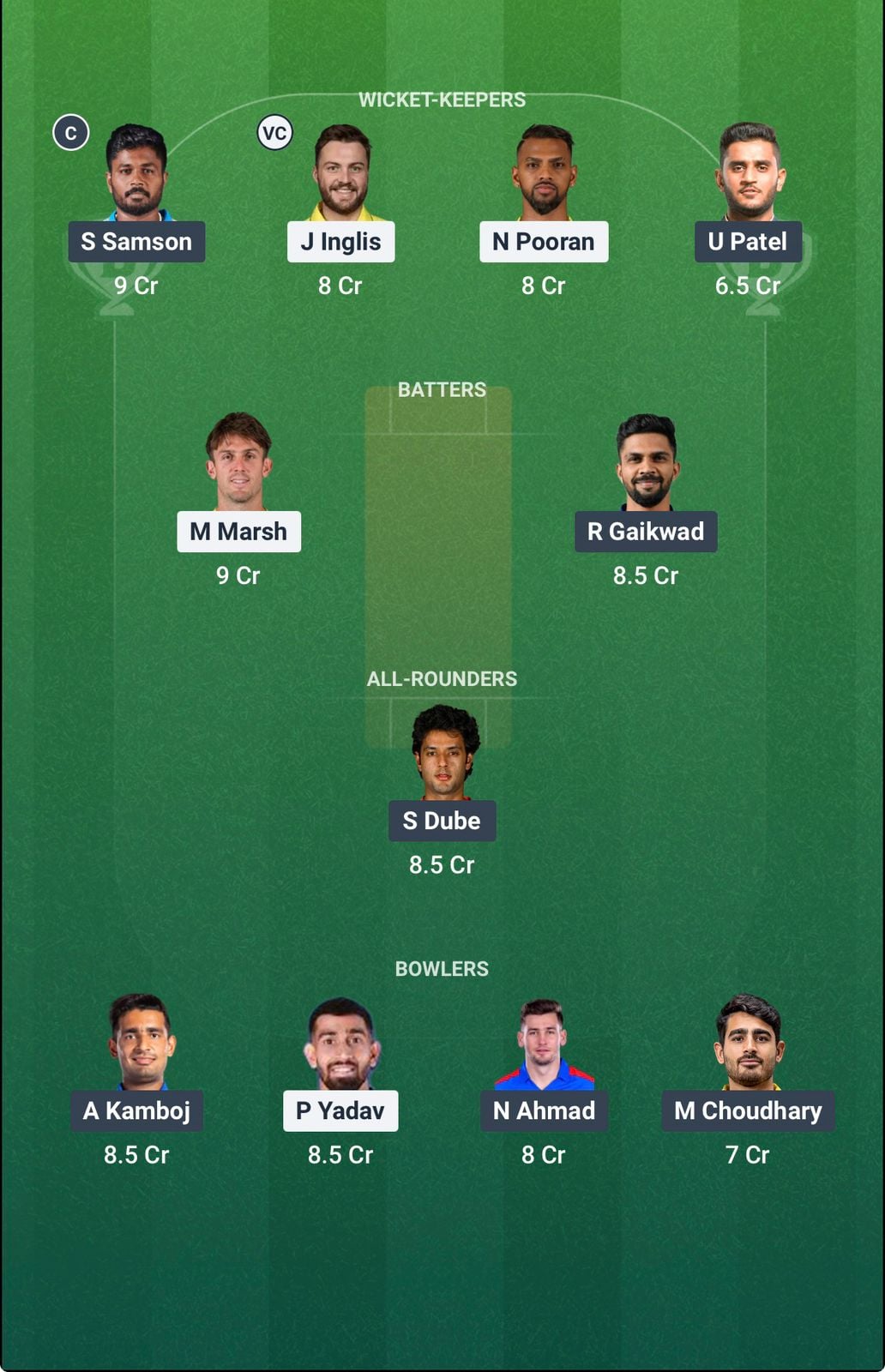 Screenshot from Dream11 app. Possible XIs, Fantasy Cricket Tips, Lucknow Pitch Report & Dream11 Prediction for the 59th match of IPL 2026: LSG vs CSK Today.