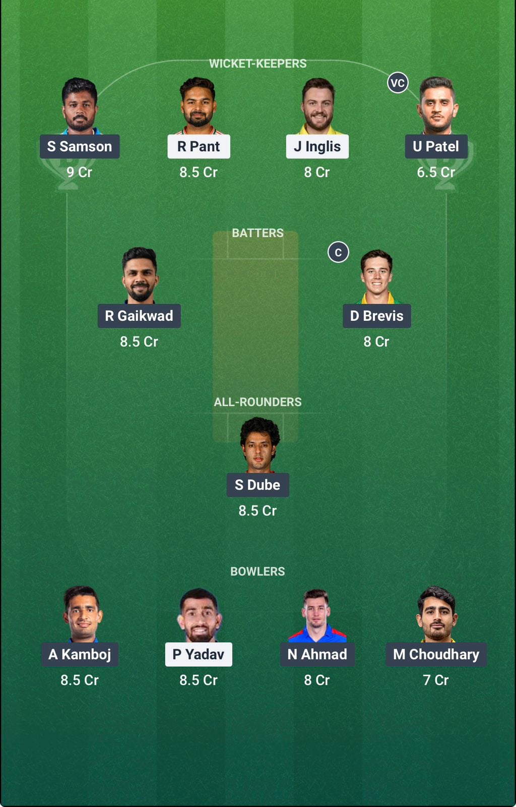 Screenshot from Dream11 app. Possible XIs, Fantasy Cricket Tips, Lucknow Pitch Report & Dream11 Prediction for the 59th match of IPL 2026: LSG vs CSK Today.