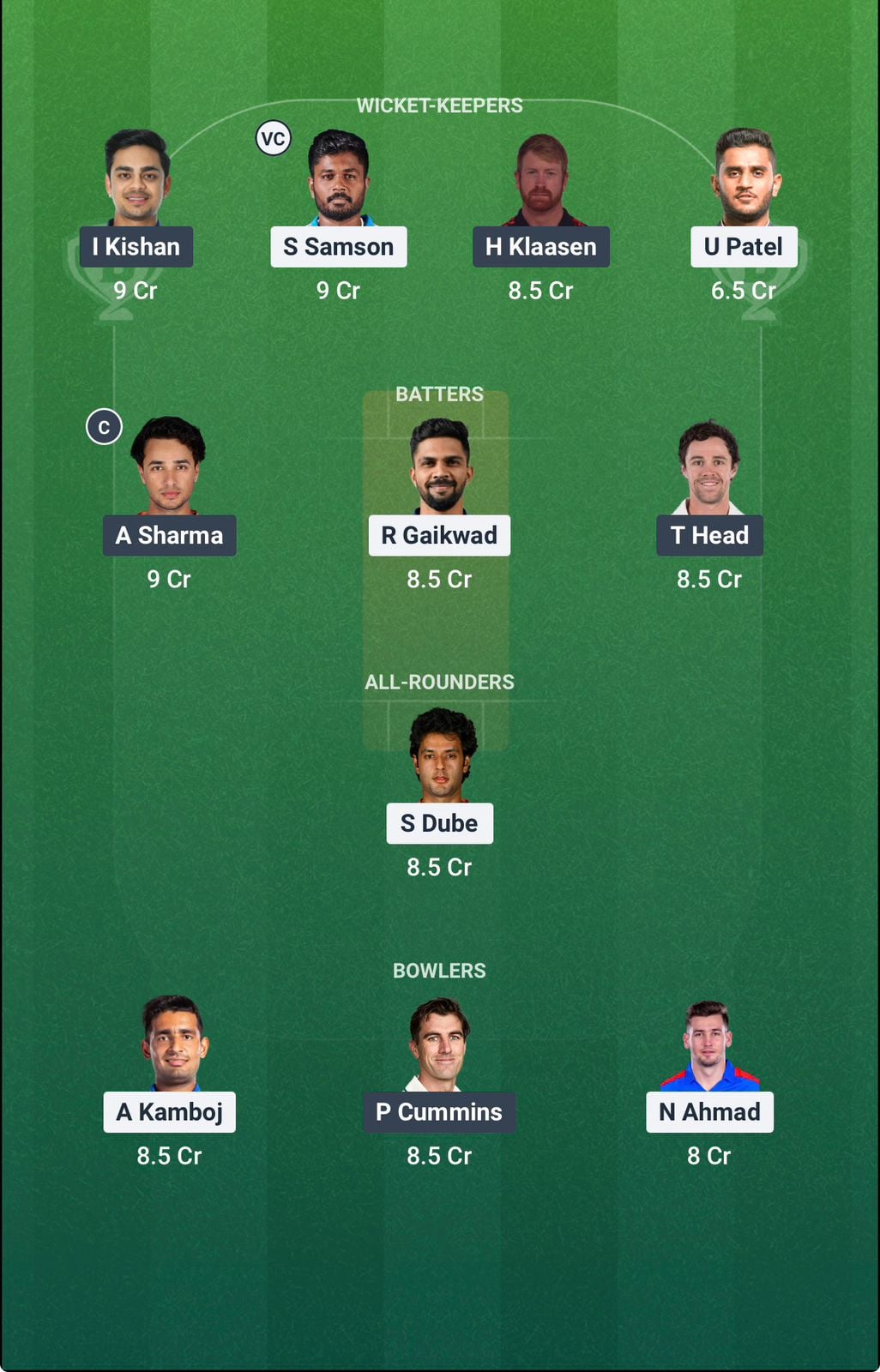 Screenshot from Dream11 app. Possible XIs, Fantasy Cricket Tips, Chepauk Pitch Report & Dream11 Prediction for the 63rd match of IPL 2026: CSK vs SRH Today.