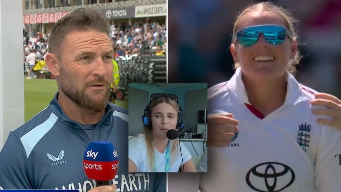 Speaking on BBC Test Match Special, Alex Hartley criticised the ECB for announcing Brendon McCullum's sacking during the Women's Test.