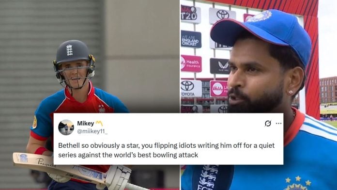 Reactions to the 2nd ENG vs IND T20 at Manchester where Jacob Bethell led the hosts to a six-wicket win against India.