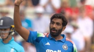 Jasprit Bumrah becomes the third-fastest Indian bowler to take 150 ODI wickets in men's cricket, achieving the feat in his 90th match.