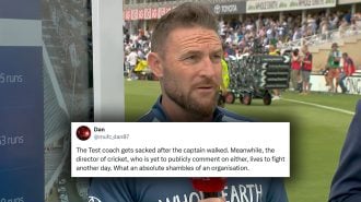 England have sacked Brendon McCullum as men's Test coach after a tough run, spaking reactions all across social media.