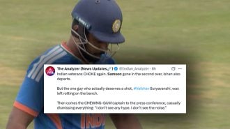 Calls have grown louder for India to pick Vaibhav Sooryavanshu after Sanju Samson scored 1 off 7 balls in the 1st T20I against England.