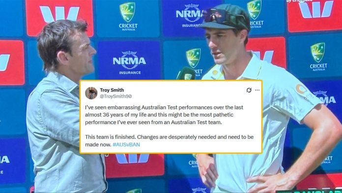News: Australia fans and pundits react to heavy nine-wicket defeat at the hands of Bangladesh at Marrara Oval Darwin.
