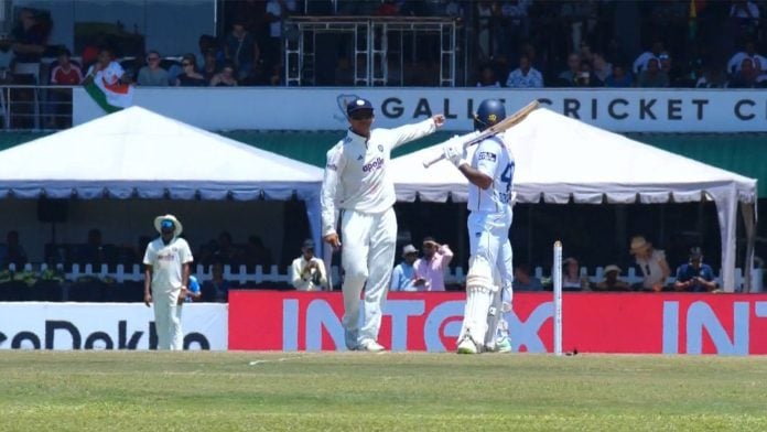 News: Yashasvi Jaiswal sledges Niroshan Dickwella, leading to his dismissal in the first Sri Lanka-India Test at Galle.