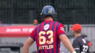 Jos Buttler has become the highest run scorer in the history of men's T20 cricket, overtaking Kieron Pollard to the mark.
