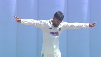 News: Left-arm spinner Manav Suthar delivers in spades, taking 10 wickets as India won the first Test against Sri Lanka in Galle.
