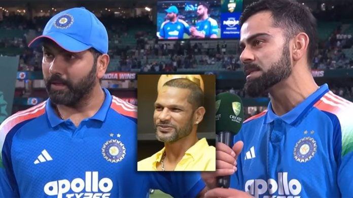 Former India opener Shikhar Dhawan believes India must stick with legends Rohit Sharma and Virat Kohli for 2027 ODI World Cup.