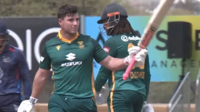 News: Jordan Hermann has equalled the record for highest score on ODI debut, with his 150 matching Matthew Breetzke's effort in 2025.
