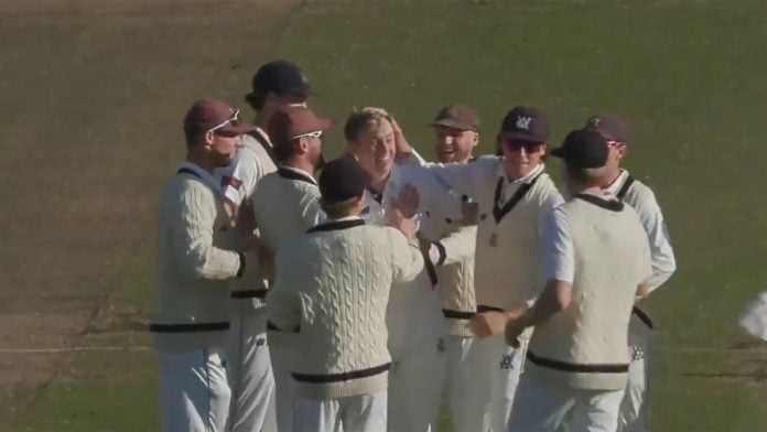 News: 20-year-old Harry Hoekstra makes immediate impression on Sheffield Shield debut, scoring 45 and dismissing Jake Weatherald.