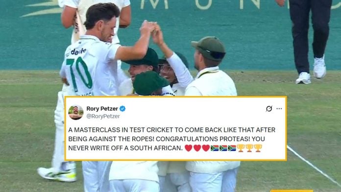 Reactions to the 2nd SA vs AUS Test, where South Africa smashed Australia by an innings and 31 runs in Gqeberha.